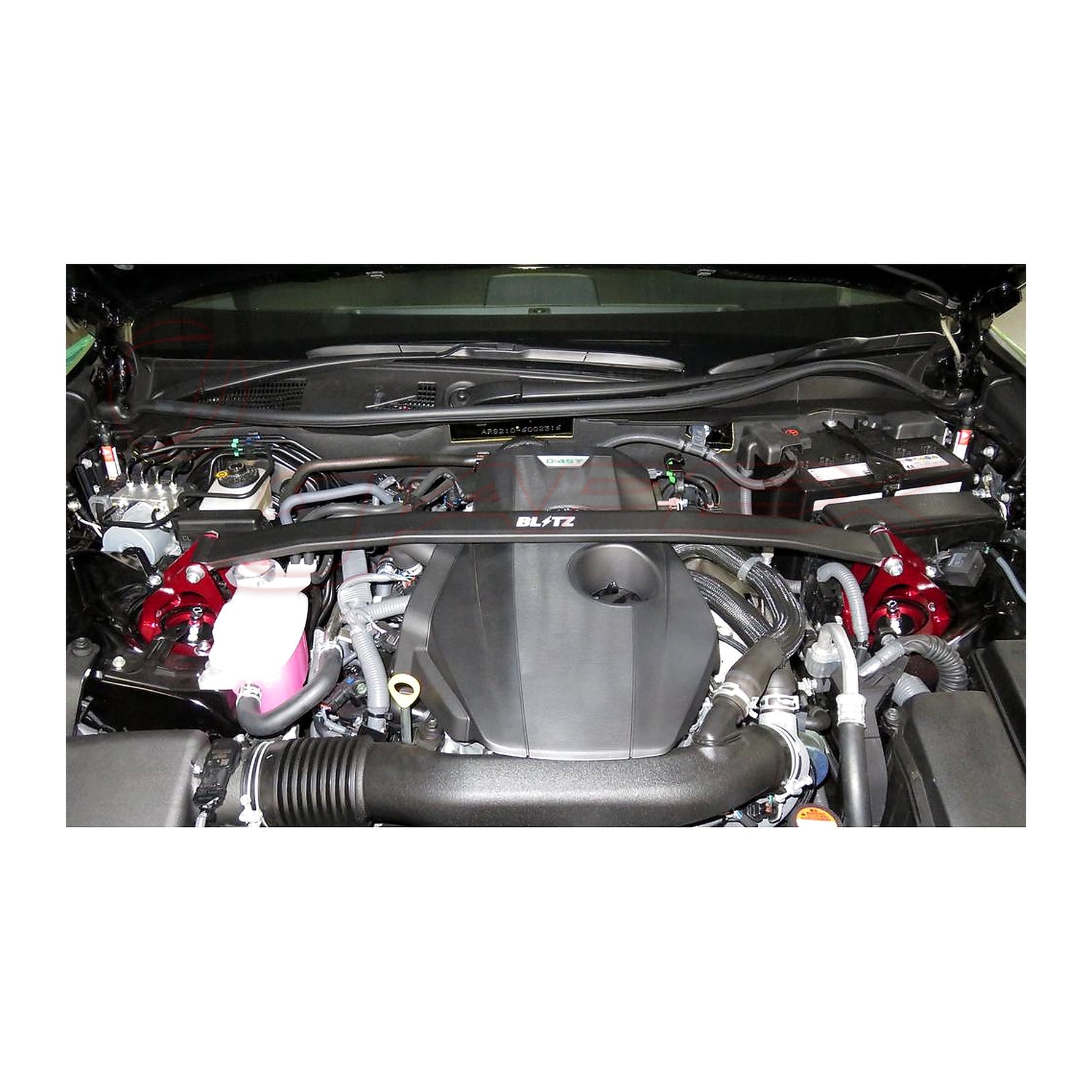 BLITZ Front Strut Tower Bar Red 96109 for CROWN ARS210