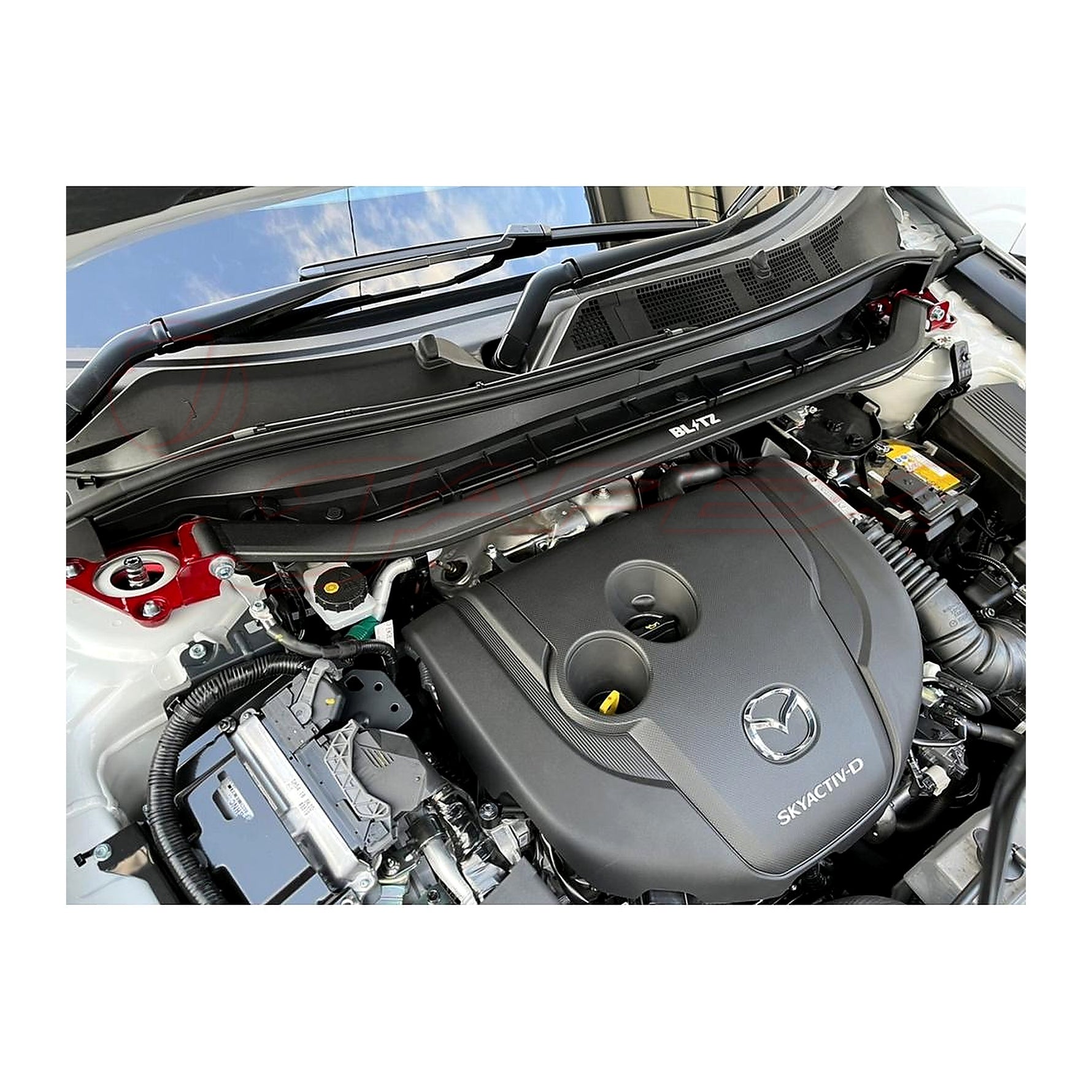 BLITZ Front Strut Tower Bar Blue 97114 for CX-5 KFEP