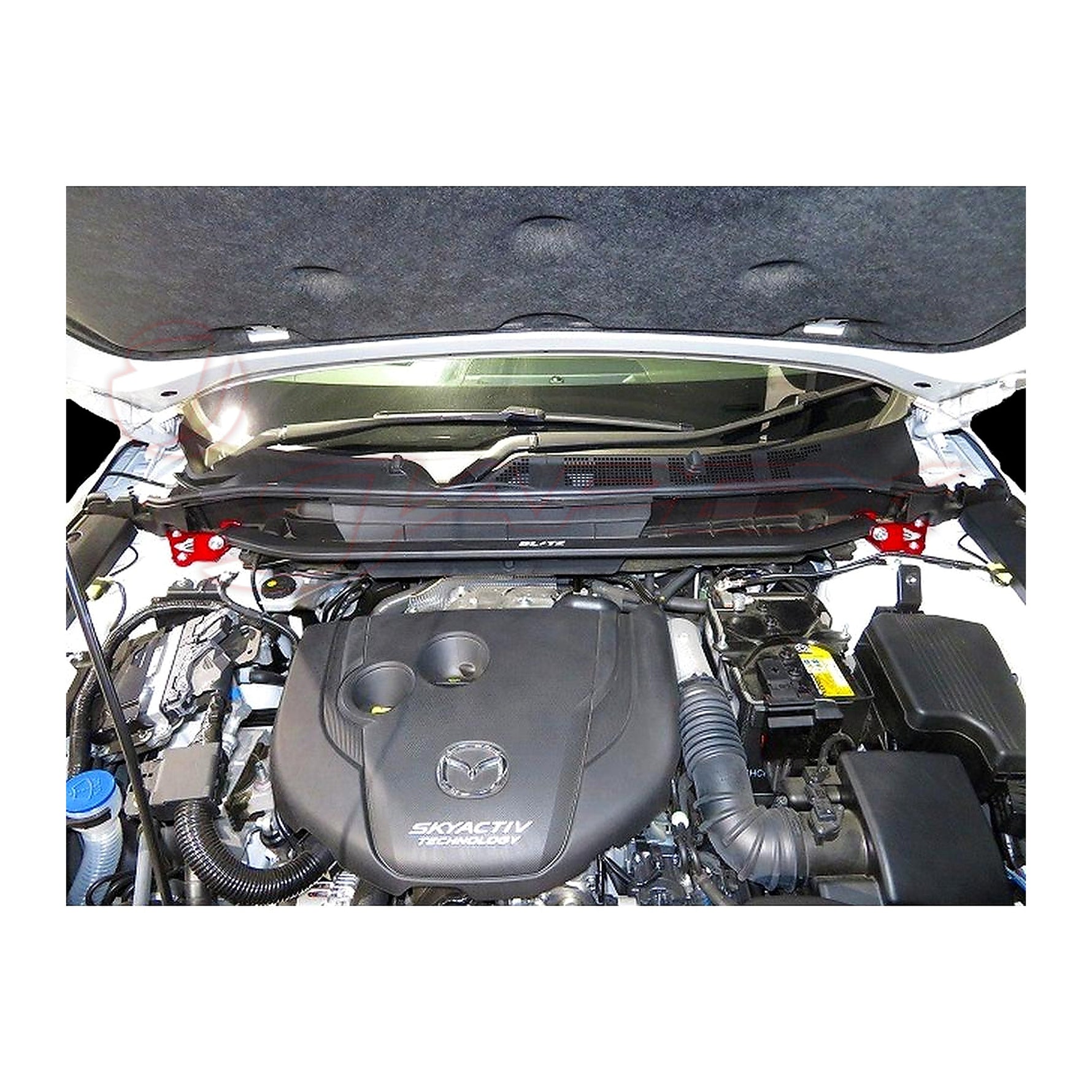 BLITZ Front Strut Tower Bar Red 96114 for CX-8 KG2P