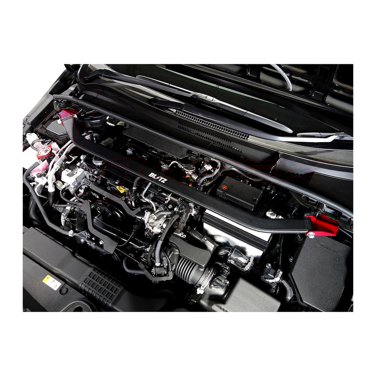 BLITZ Front Strut Tower Bar Red 96116 for COROLLA TOURING MZEA12W