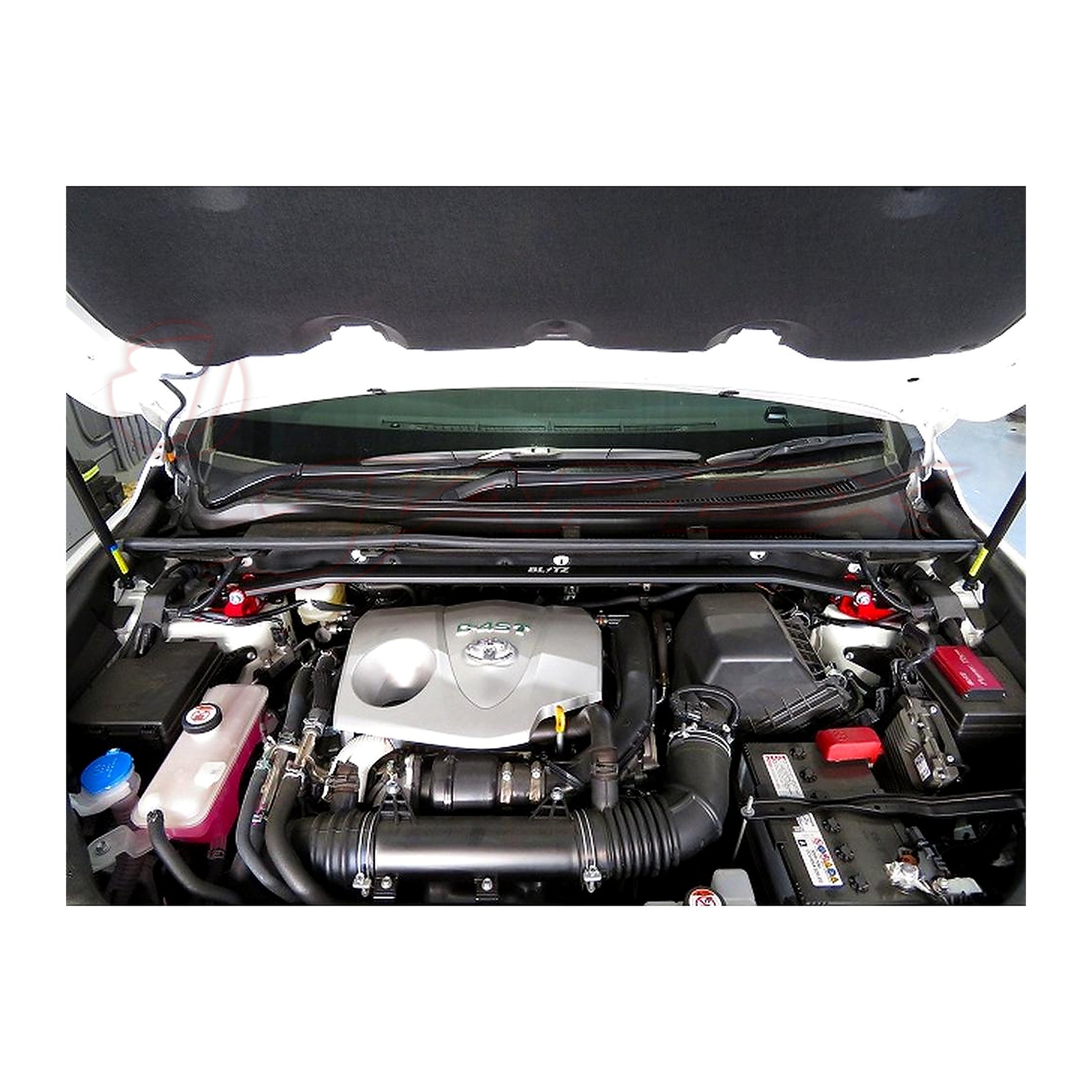 BLITZ Front Strut Tower Bar Red 96130 for HARRIER GR SPORT ZSU60W / ZSU65W