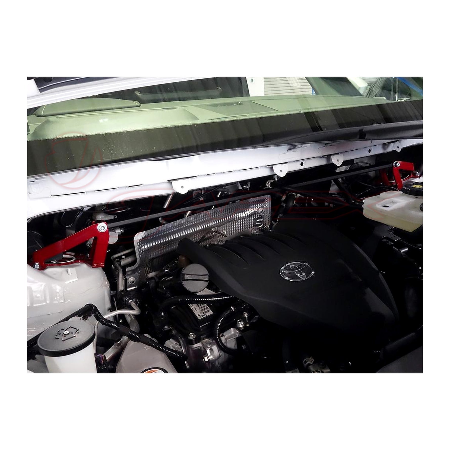 BLITZ Front Strut Tower Bar Red 96138 for VELLFIRE TAHA40W / TAHA45W