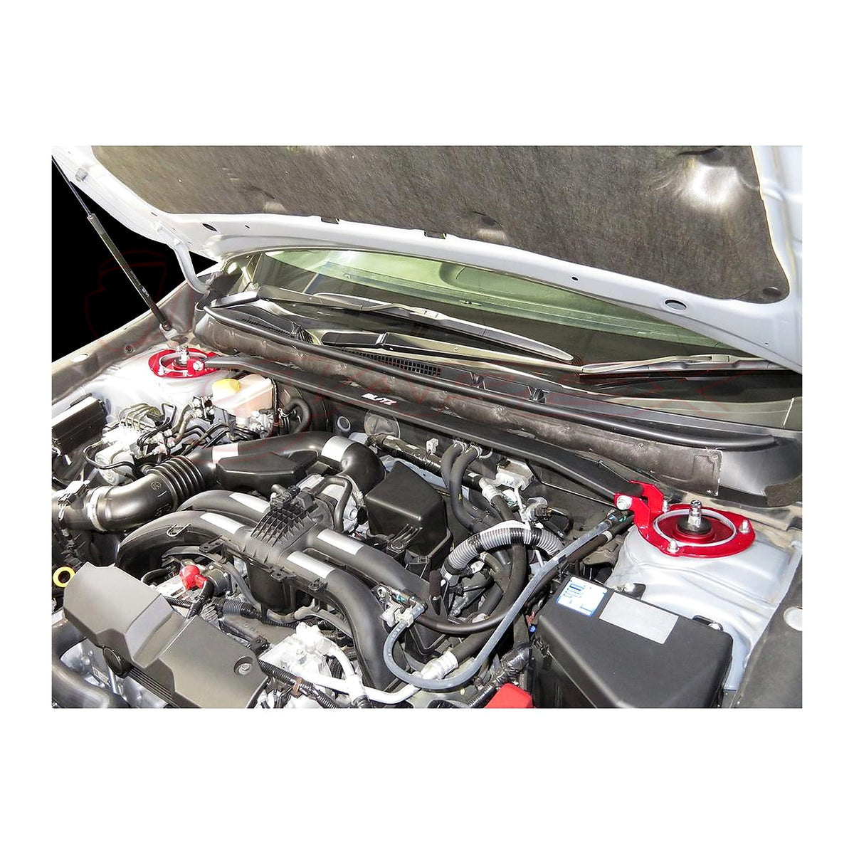 BLITZ Front Strut Tower Bar Blue 97160 for LEGACY OUTBACK BS9