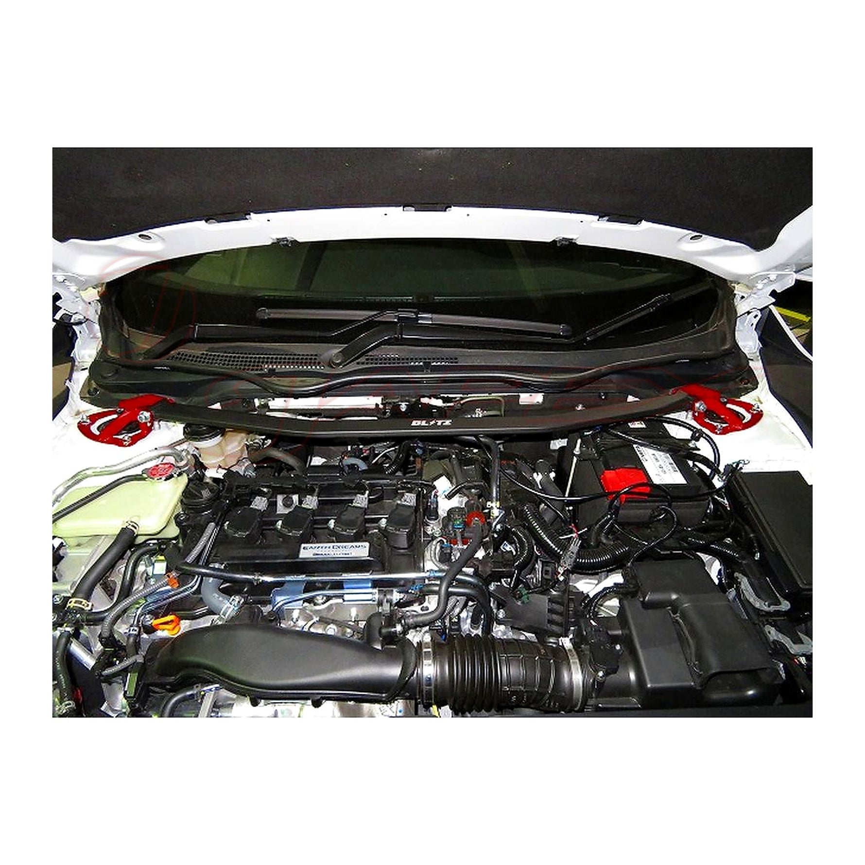 BLITZ Front Strut Tower Bar Blue 97163 for CIVIC FK7