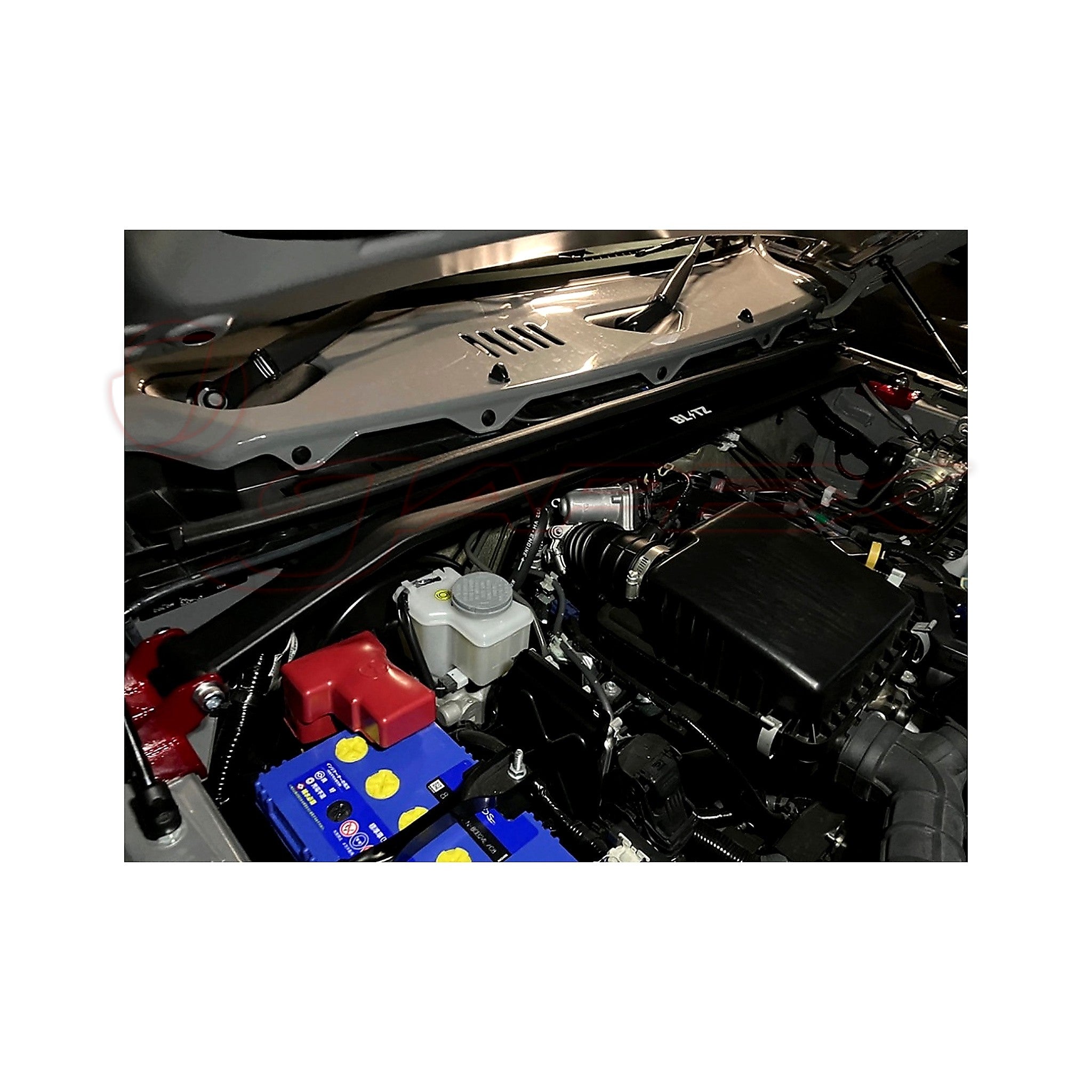 BLITZ Front Strut Tower Bar Red 96168 for JIMNY JB64W