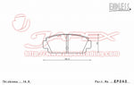 ENDLESS SSS Rear Brake Pads EP040 for CELICA TA41 / TA42 / TA46 / TA47 / RA40 / RA46