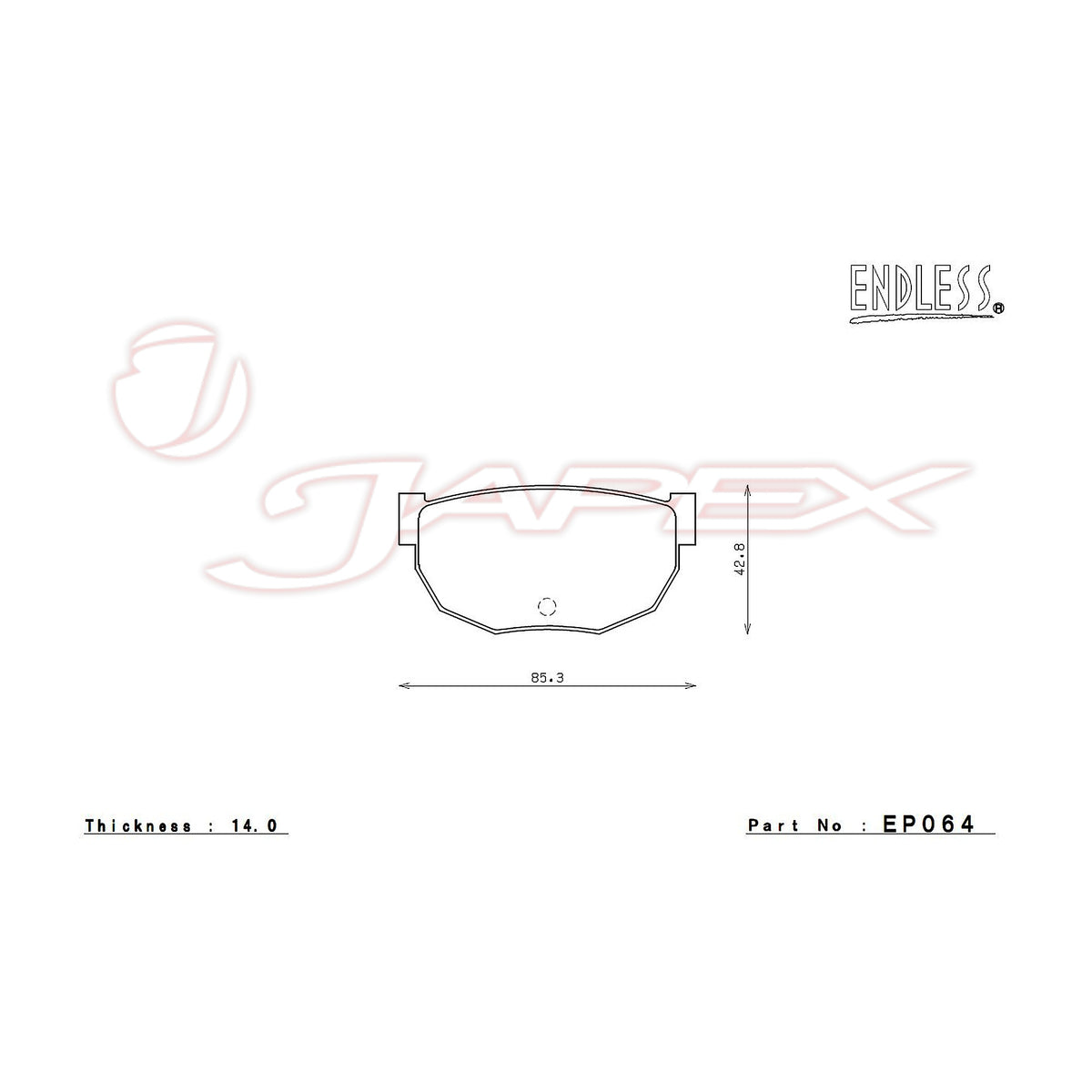 ENDLESS SSS Rear Brake Pads EP064 for LEOPARD PF30