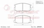 ENDLESS SSS Front Brake Pads EP067 for CORONA PREMIO KT147 / TT147V / CT147V