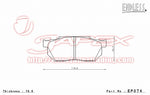 ENDLESS SSS Front Brake Pads EP074 for CIVIC EK2