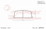ENDLESS SSS Front Brake Pads EP076 for SPRINTER TRUENO AE100 / AE101 / AE110 / AE111