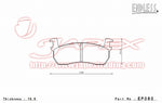 ENDLESS SSS Front Brake Pads EP080 for MARCH K11 / HK11
