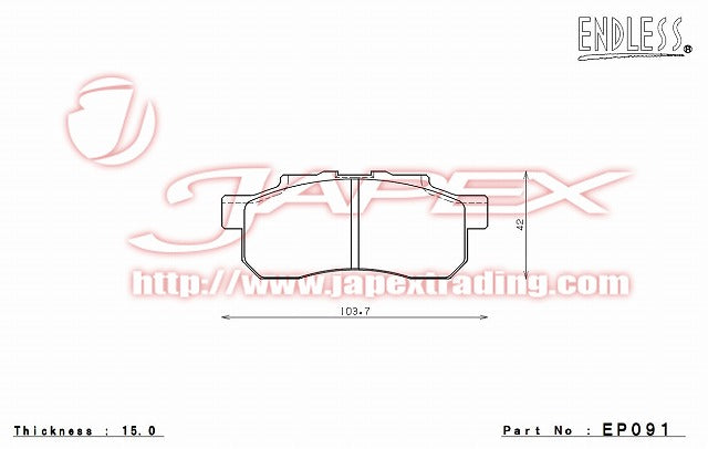ENDLESS SSS Front Brake Pads EP091 for TODAY JA5