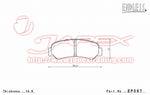 ENDLESS MX72 Rear Brake Pads EP097 for CARINA TA40 series / RA40 series