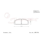 ENDLESS SR01 Front & Rear Brake Pad Set EP159 / EP118 for RX-7 FC3S / FC3C