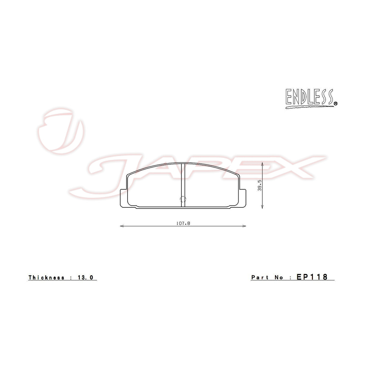 ENDLESS SR01 Rear Brake Pads EP118 for RX-7 FD3S