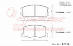 ENDLESS CCRg Rear Brake Pads EP129 for MR2 AW10 / AW11