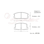 ENDLESS SSS Front & Rear Brake Pad Set EP382 / EP129 for MR-S ZZW30