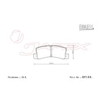 ENDLESS SR01 Rear Brake Pads EP133 for COROLLA LEVIN AE101 / AE111