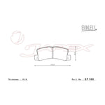 ENDLESS SSS Rear Brake Pads EP168 for ALTIS SXV25