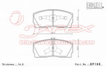 ENDLESS SSS Front Brake Pads EP199 for CHARADE G100