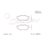 ENDLESS SR01 Rear Brake Pads EP210 for PRELUDE BA4 / BA5 / BA7