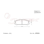 ENDLESS SR01 Rear Brake Pads EP223 for ALCYONE SVX CXD / CXW