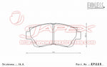 ENDLESS SSS Front Brake Pads EP225 for PROGRES JCG10 / JCG11