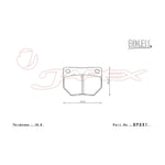 ENDLESS SR01 Front & Rear Brake Pad Set EP230 / EP231 for SKYLINE ER34
