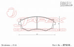 ENDLESS SSS Front Brake Pads EP232 for AVENIR W10