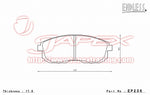ENDLESS SSS Front Brake Pads EP236 for TINO HV10 / V10