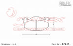 ENDLESS SSS Front Brake Pads EP237 for ALTO CL11V