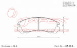 ENDLESS SSS Front Brake Pads EP242 for LEGNUM EA3W / EC3W