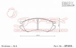 ENDLESS SSS Front Brake Pads EP250 for AVENIR W10