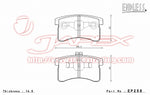 ENDLESS SSS Front Brake Pads EP258 for OPTI L300S