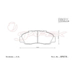 ENDLESS SR01 Front Brake Pads EP270 for PRELUDE BB6 / BB8
