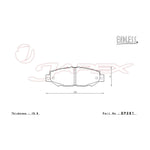 ENDLESS SSS Front & Rear Brake Pad Set EP325 / EP281 for HIACE REGIUS RCH41W / RCH47W / KCH40G