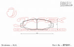 ENDLESS SSS Rear Brake Pads EP281 for SOARER UZZ30 / UZZ31