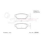 ENDLESS SR01 Rear Brake Pads EP283 for LANCER EVOLUTION II(2)EVO2 CE9A