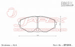 ENDLESS SSS Front Brake Pads EP284 for CEDRIC Y33
