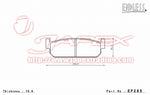 ENDLESS MX72 Rear Brake Pads EP285 for CEDRIC Y32