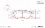 ENDLESS SSS Front Brake Pads EP288 for CR-X DELSOL EJ4