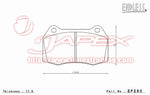 ENDLESS SSS Front Brake Pads EP290 for SKYLINE GT-R BCNR33