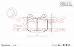 ENDLESS SSS Rear Brake Pads EP291 for STAGEA WGNC34