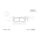 ENDLESS SSS Rear Brake Pads EP302 for FAMILIA BHA6R / BHA7P / BHA7R