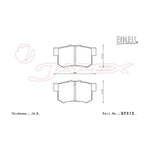 ENDLESS SR01 Rear Brake Pads EP312 for CIVIC EK9