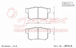 ENDLESS MX72 Rear Brake Pads EP312 for ACCORD WAGON CB9