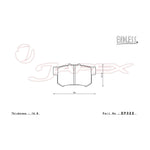 ENDLESS SSS Rear Brake Pads EP322 for INSPIRE UA5