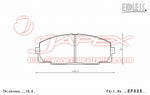 ENDLESS SSS Front Brake Pads EP325 for HIACE LH109V / LH119V / LH129V