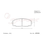 ENDLESS SSS Front & Rear Brake Pad Set EP325 / EP281 for GRANVIA RCH11W / KCH10W / KCH12W