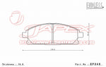 ENDLESS SSS Front Brake Pads EP346 for ELYSION RR5 / RR6